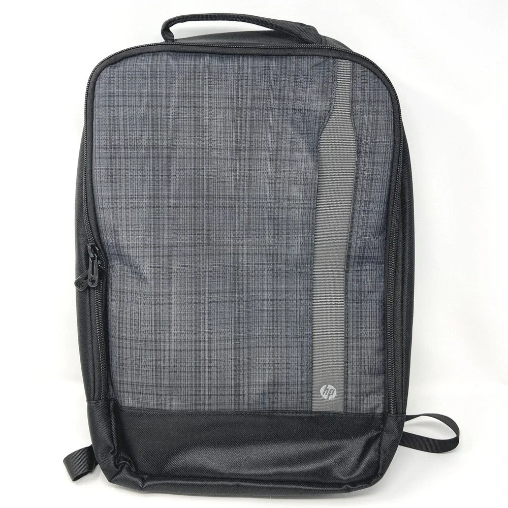 HP‎ Slim Black Backpack Padded Solid Pattern Universal Laptop for 15.6